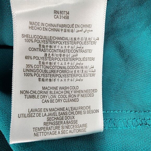 BCBGeneration Women's Size Large Deep Teal Short Sleeve Mini Dress With Pockets‎ - Picture 3 of 9